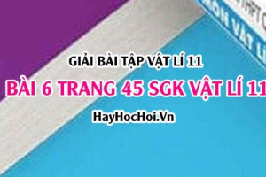 Giải bài 6 trang 45 SGK Vật lí 11: Dòng điện không đổi, Suất điện động của nguồn điện